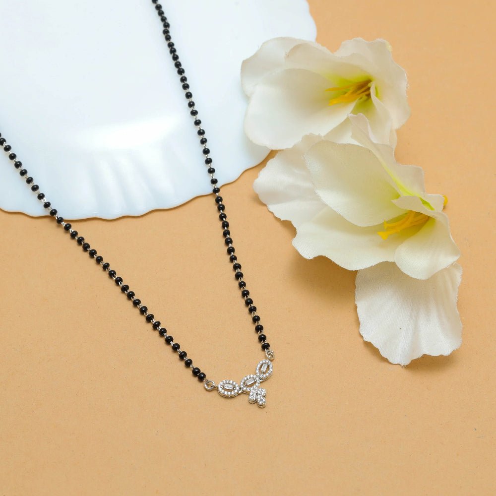 925 Silver Blooming Love Mangalsutra - 925 sterling silver mangalsutra by Tassya Silver