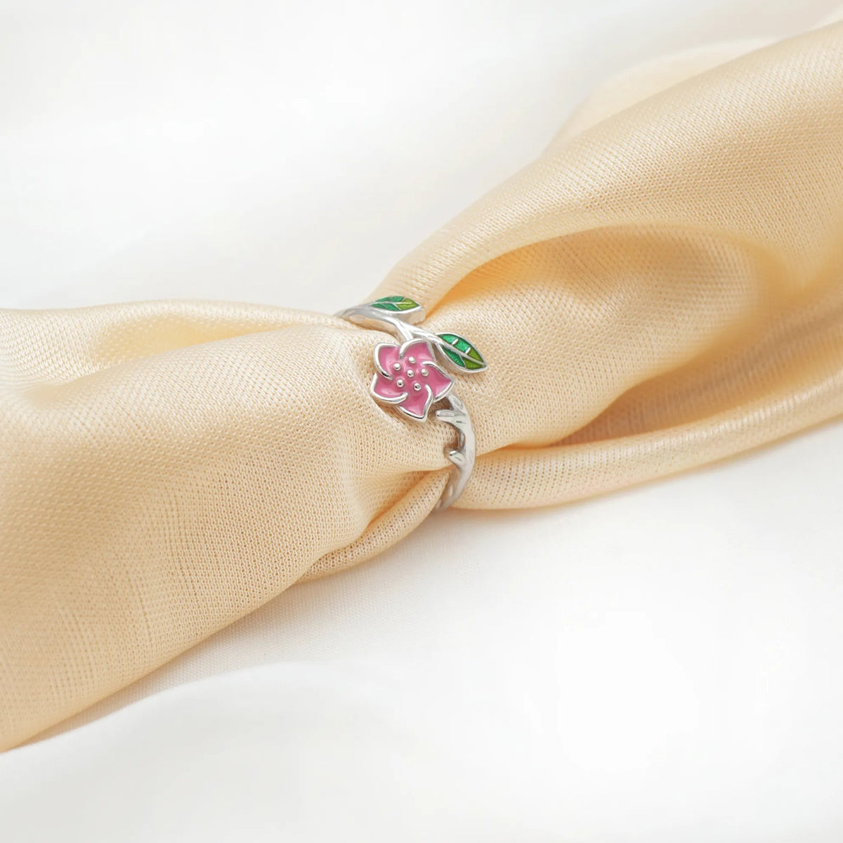 925 Silver Blossom Branch Ring - 925 sterling silver ring by Tassya Silver