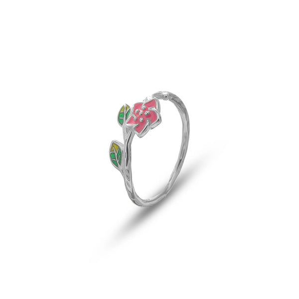 925 Silver Blossom Branch Ring
