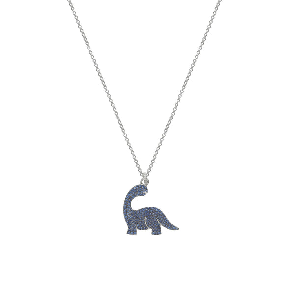 925 Silver Blue Dino Spark Pendant