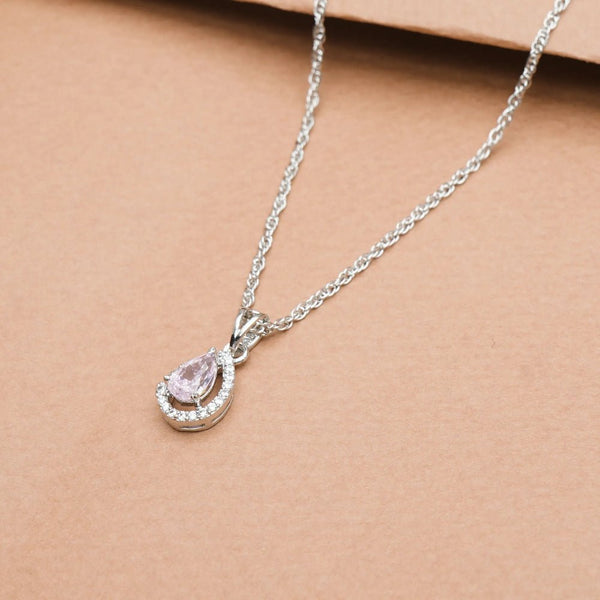 925 Silver Blush Drop Pendant
