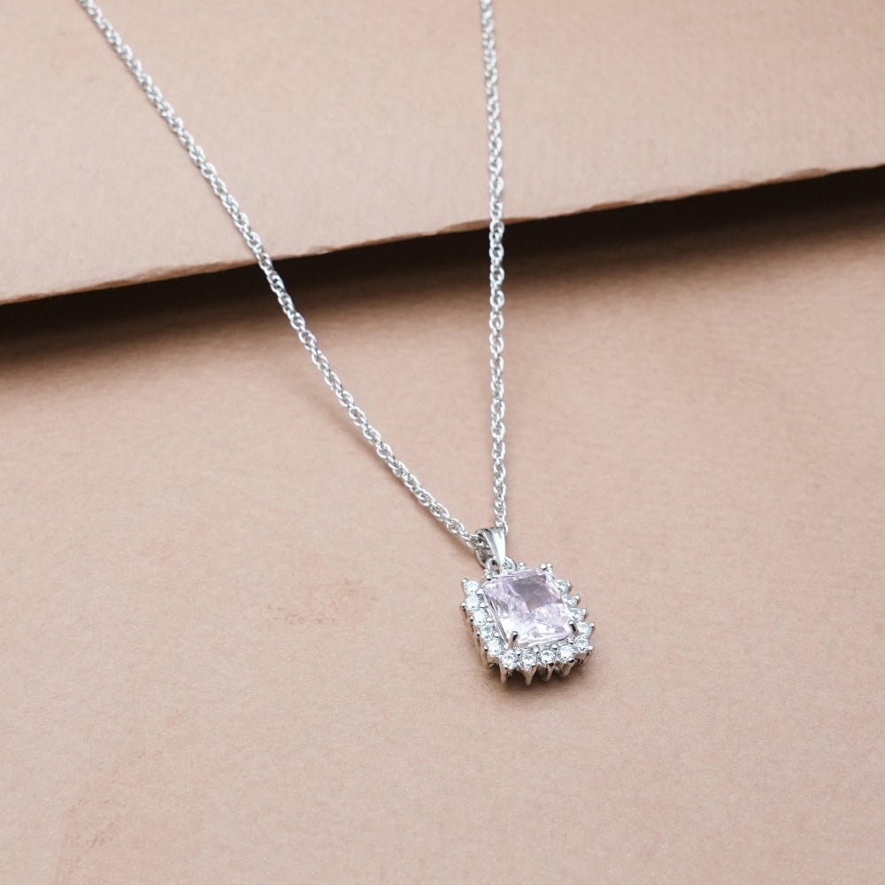 925 Silver Blush Majesty Pendant - 925 sterling silver pendant by Tassya Silver