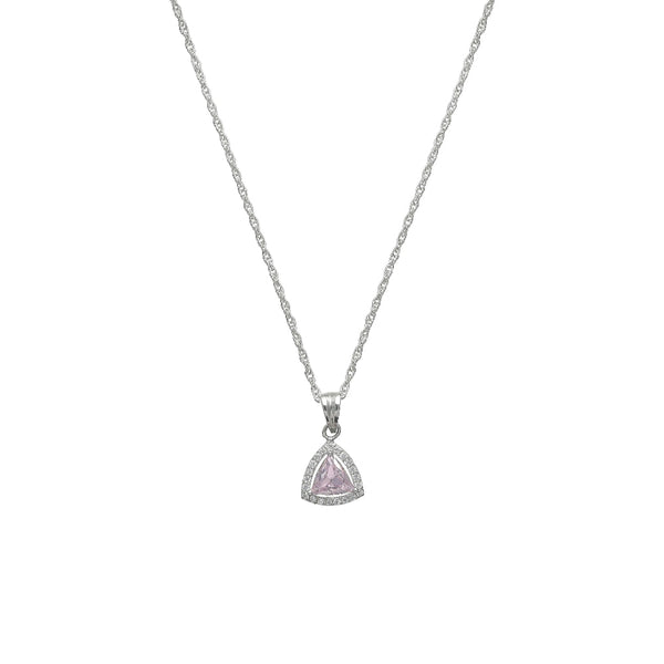 925 Silver Blush Prism Pendant