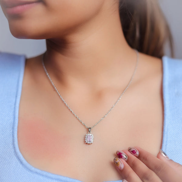925 Silver Blush Radiance Pendant