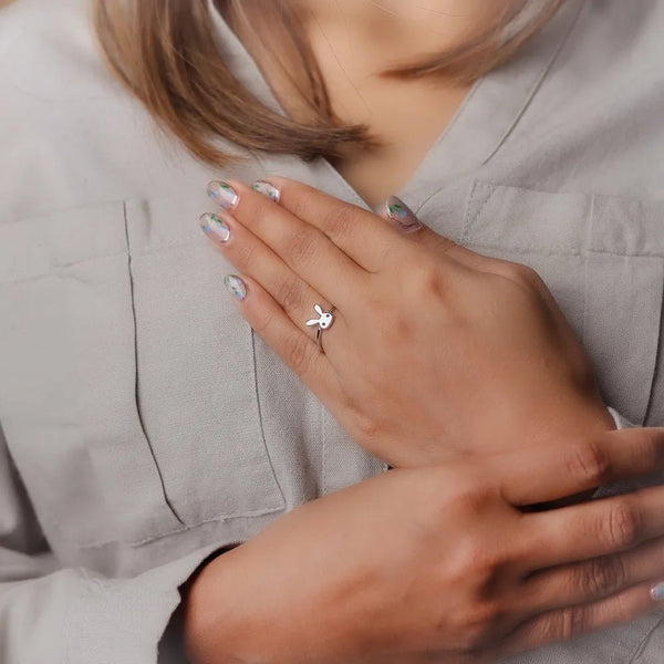 925 Silver Bunny Bliss Ring