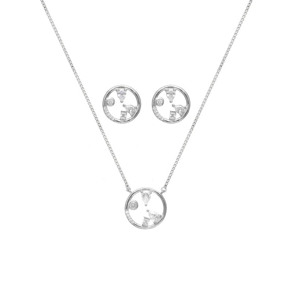 925 Silver Circle Chain Pendant Top