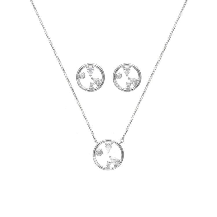 925 Silver Circle Chain Pendant Top - 925 sterling silver pendant by Tassya Silver
