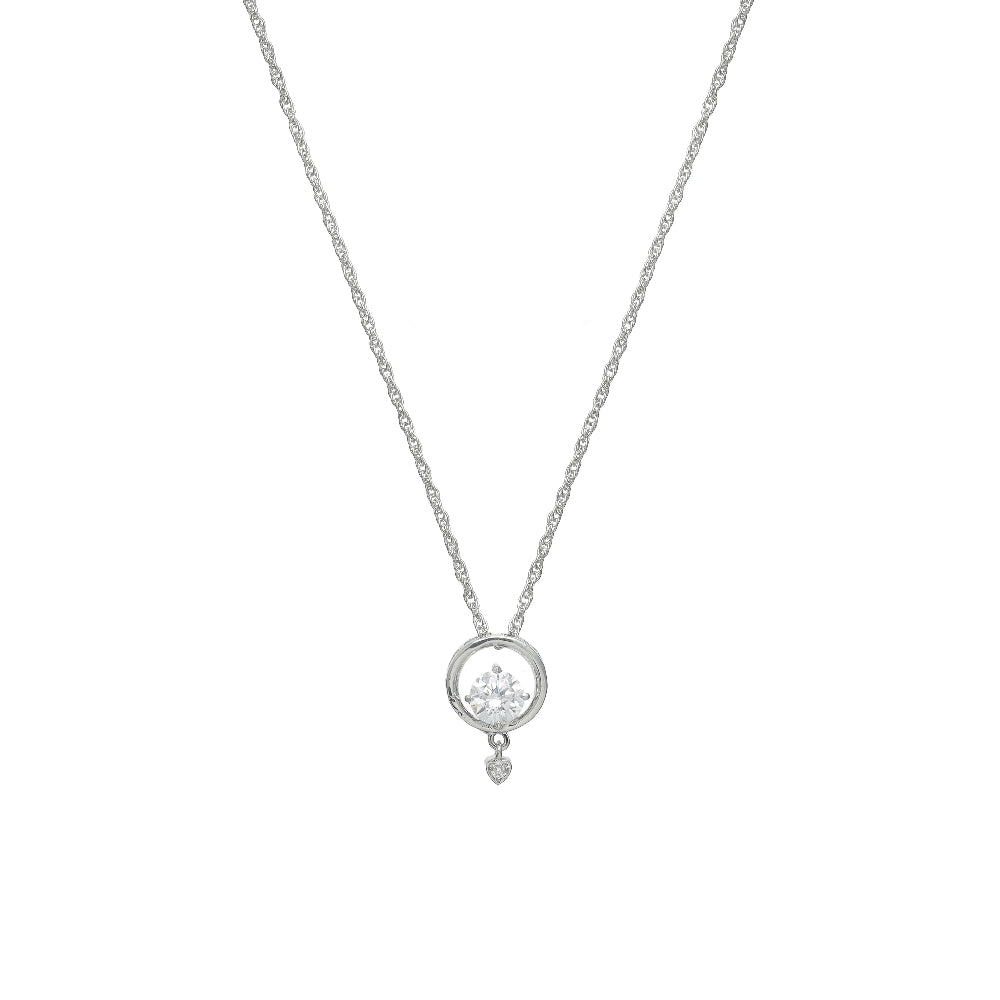 925 Silver Circle of Shine Pendant - 925 sterling silver pendant by Tassya Silver