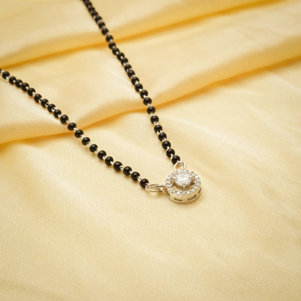 925 Silver Circle Shine Mangalsutra - 925 sterling silver mangalsutra by Tassya Silver