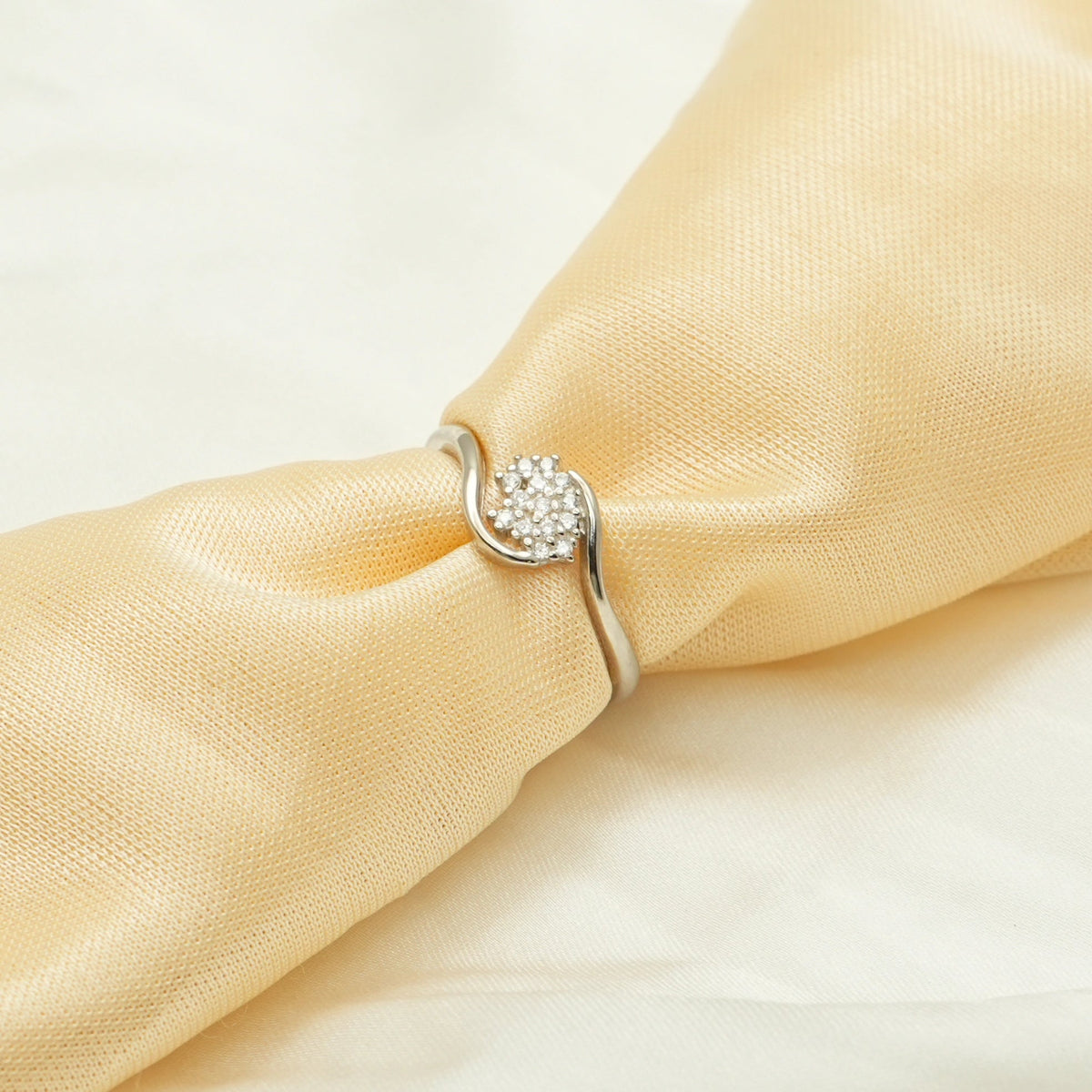 925 Silver Cloud Bud Minimal Ring - 925 sterling silver ring by Tassya Silver