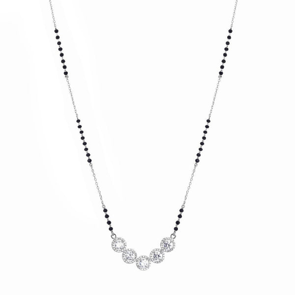 925 Silver Cluster of Love Mangalsutra