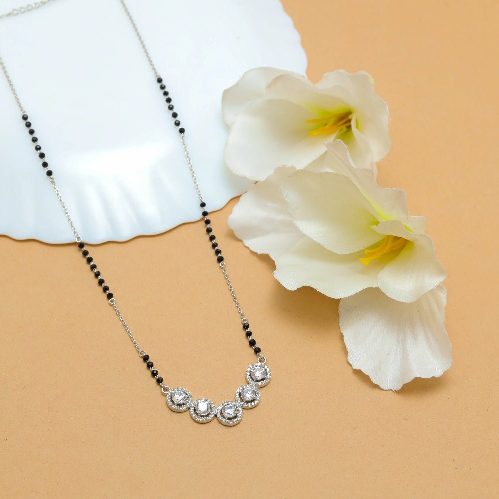 925 Silver Cluster of Love Mangalsutra - 925 sterling silver mangalsutra by Tassya Silver