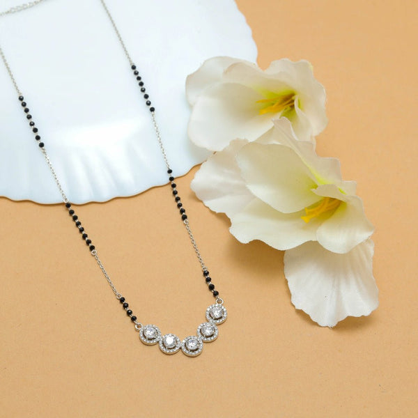 925 Silver Cluster of Love Mangalsutra