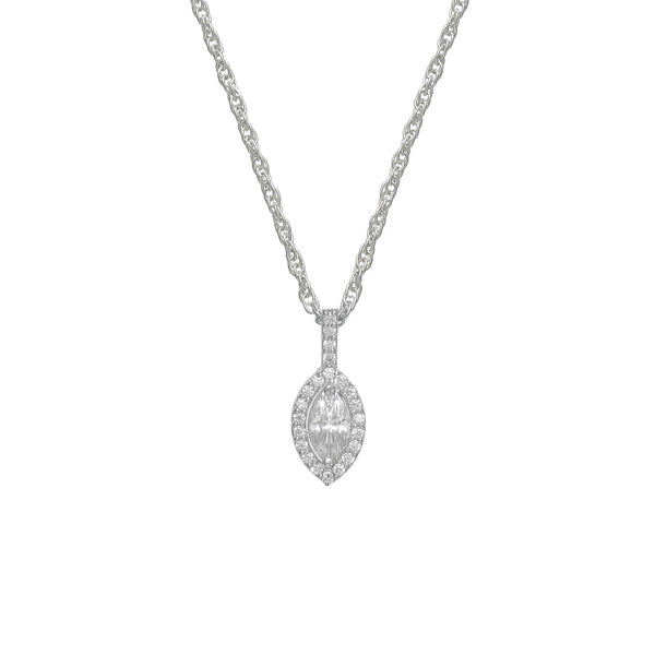 925 Silver Crystal Glint Pendant