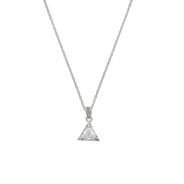 925 Silver Crystal Prism Pendant