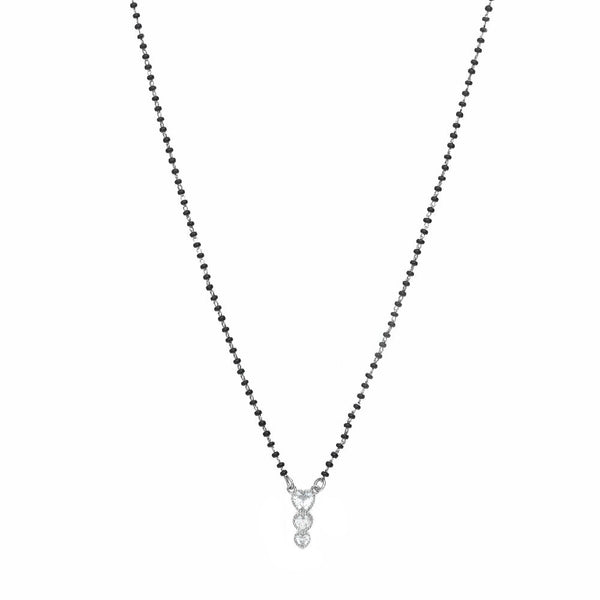 925 Silver Double Diamond Bliss Mangalsutra