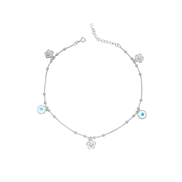 925 Silver Dream Catcher Anklet