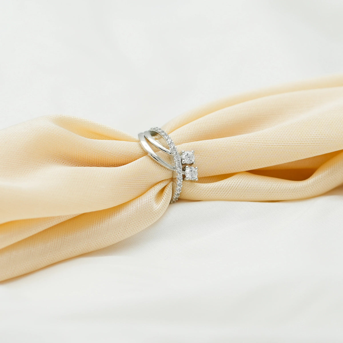 925 Silver Elegant Twist Ring - 925 sterling silver ring by Tassya Silver