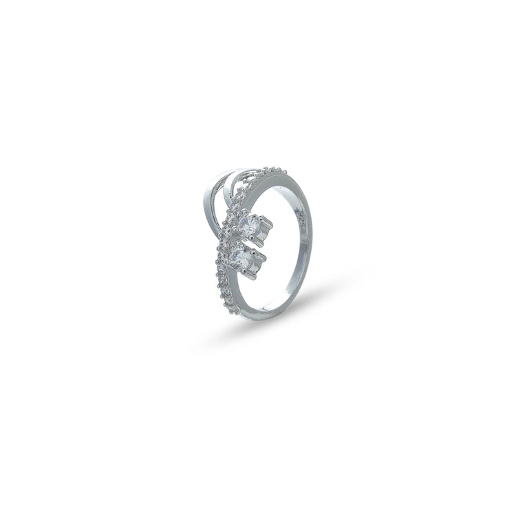 925 Silver Elegant Twist Ring - 925 sterling silver ring by Tassya Silver