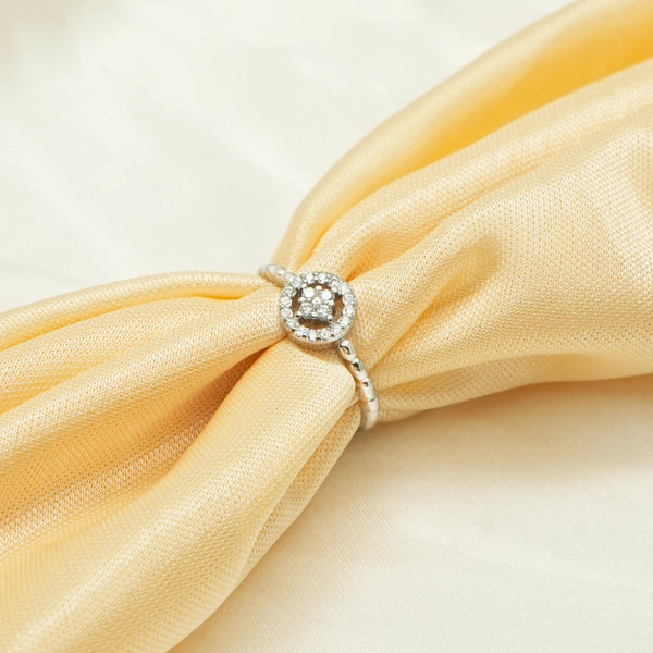 925 Silver Elora Dew Minimal Ring