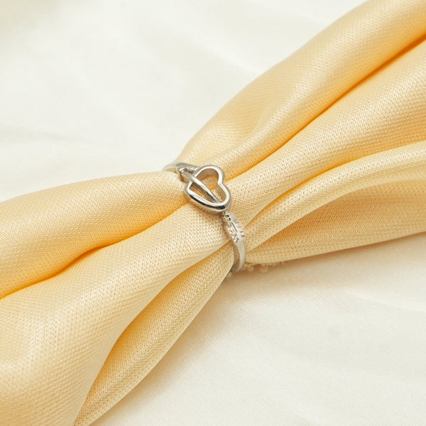 925 Silver Elvie Heart Zircon Ring