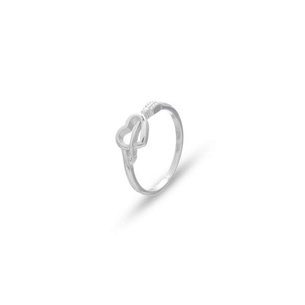 925 Silver Elvie Heart Zircon Ring