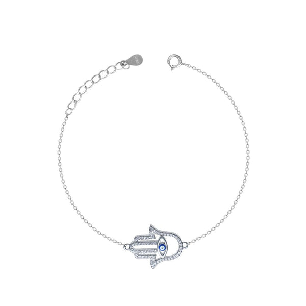 925 Silver Ethereal Hamsa Bracelet