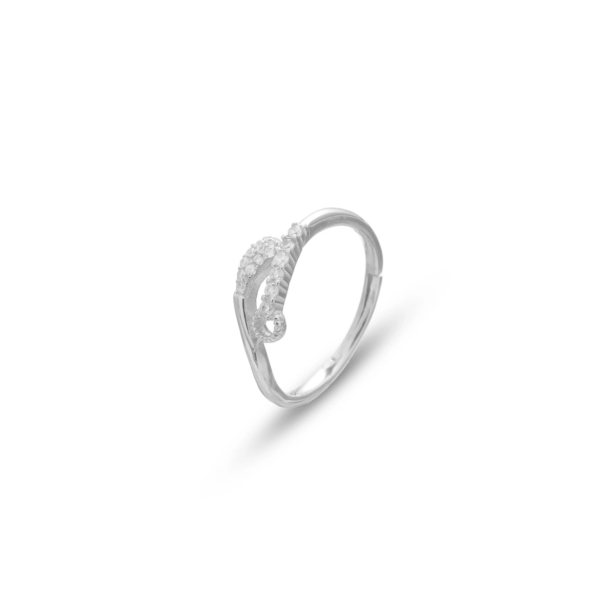 925 Silver Fern Glow Minimal Ring - 925 sterling silver ring by Tassya Silver