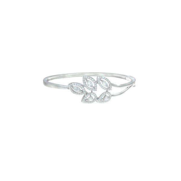 925 Silver Floral Diamond Kada