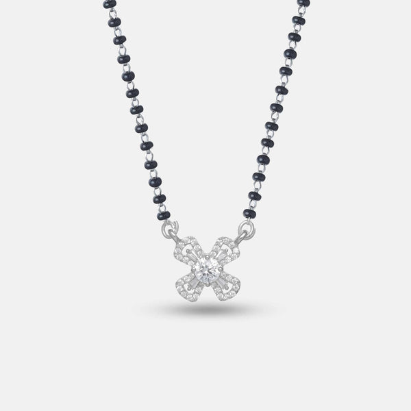 925 Silver Floral Spark Mangalsutra