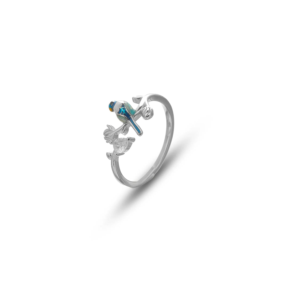 925 Silver Forest Perch Ring - 925 sterling silver ring by Tassya Silver