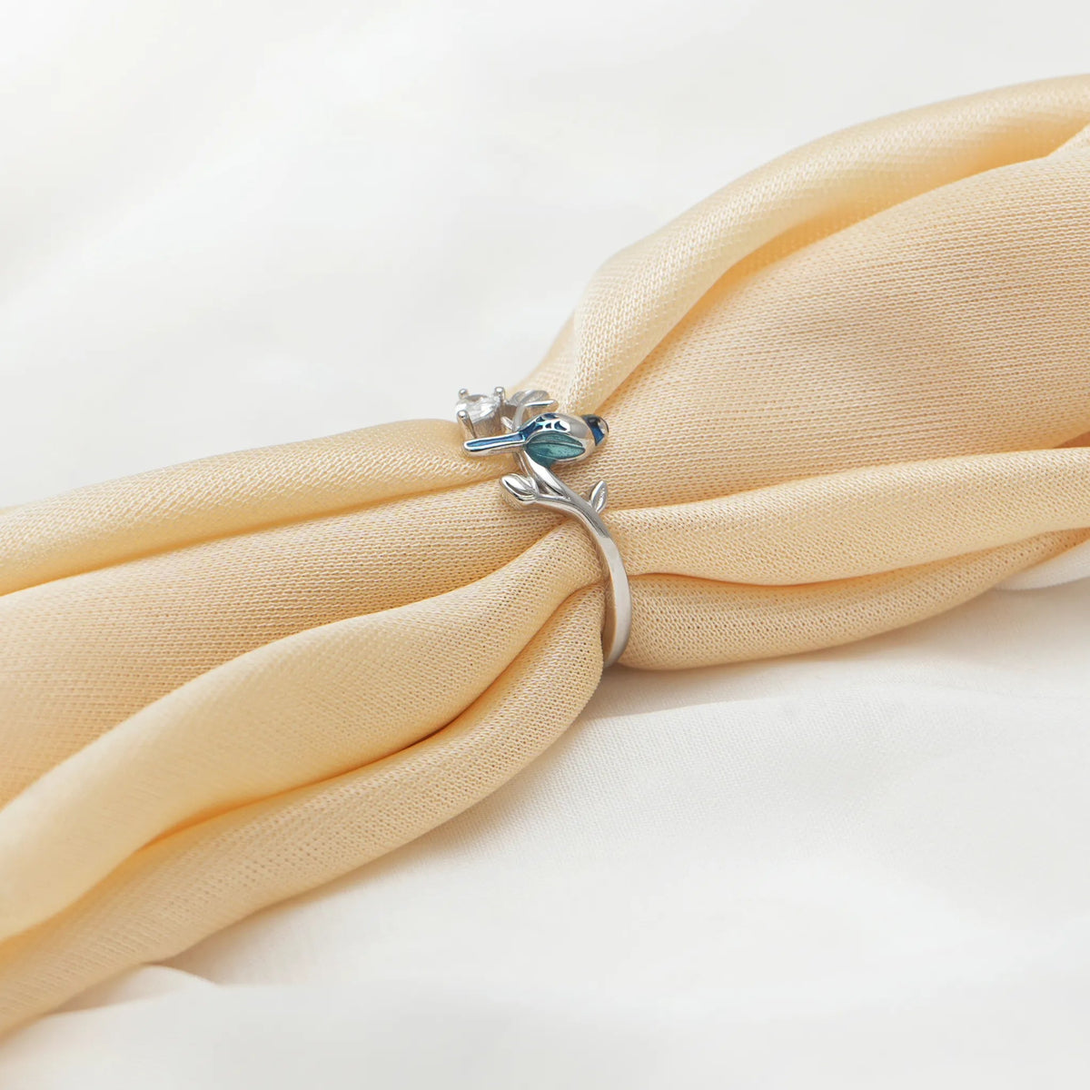 925 Silver Forest Perch Ring - 925 sterling silver ring by Tassya Silver