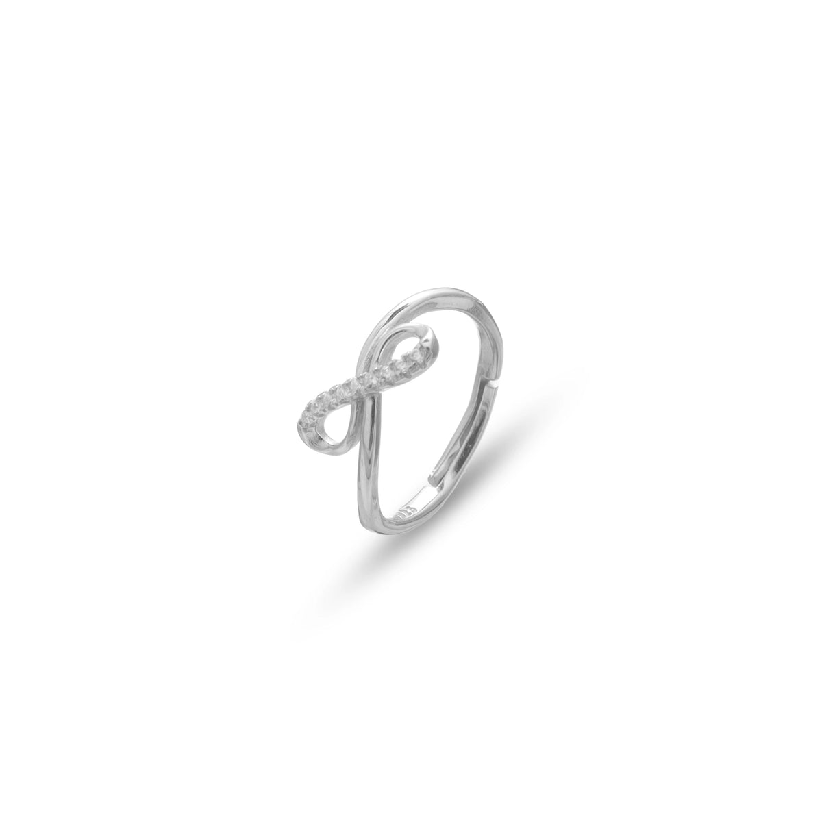 925 Silver Forever Loop Minimal Ring - 925 sterling silver ring by Tassya Silver