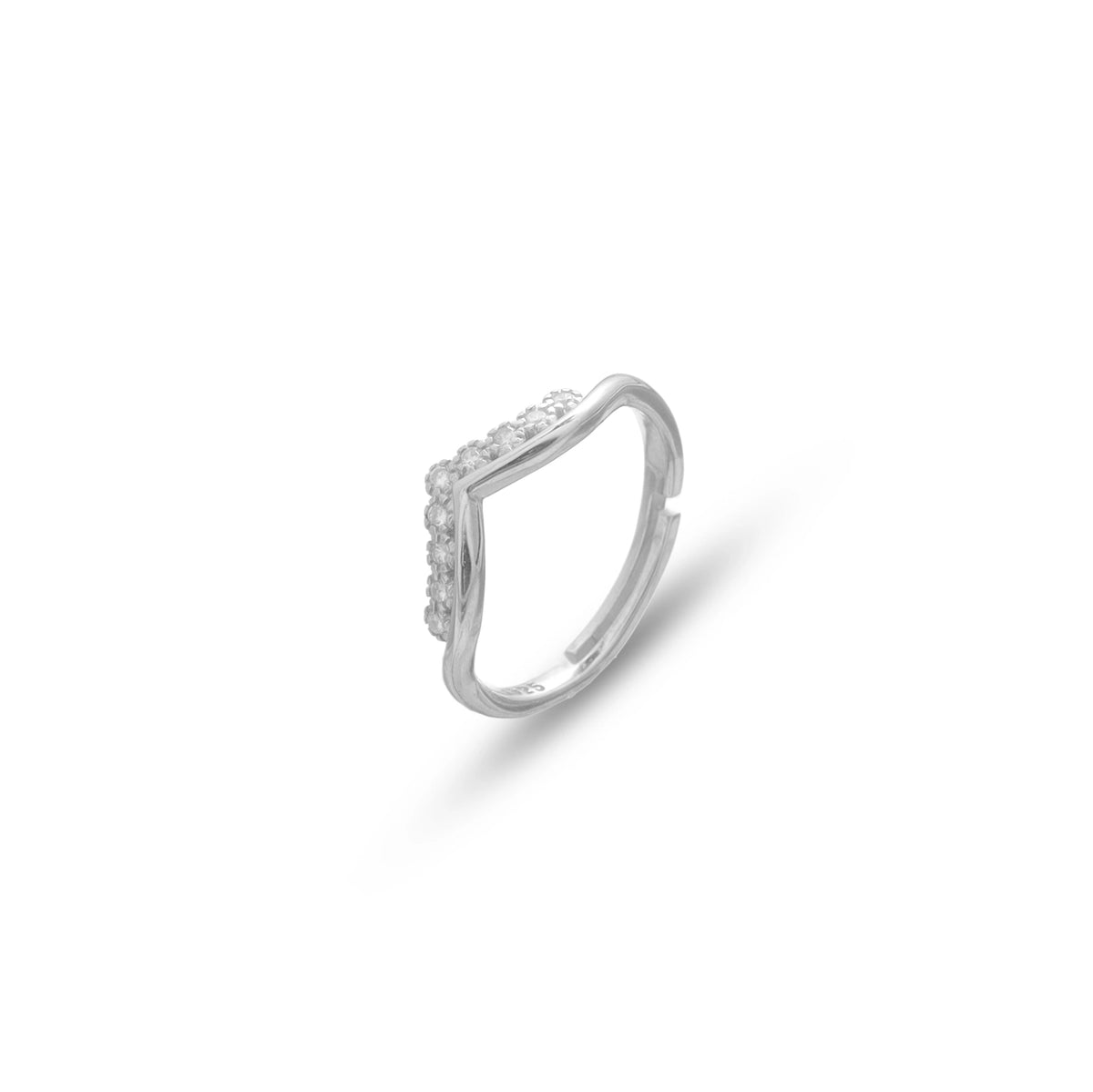 925 Silver Glacia Shine Ring - 925 sterling silver ring by Tassya Silver