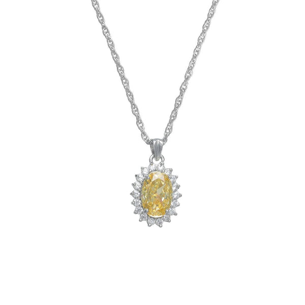 925 Silver Golden Aura Pendant