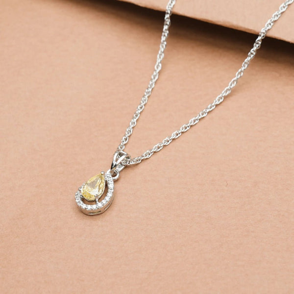 925 Silver Golden Dewdrop Pendant