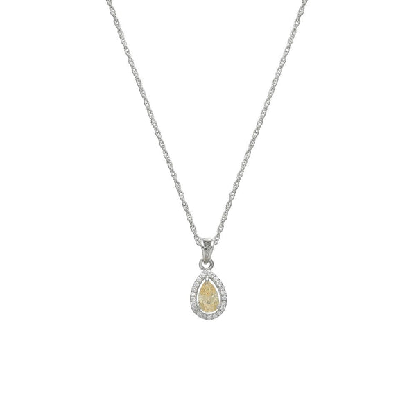 925 Silver Golden Dewdrop Pendant