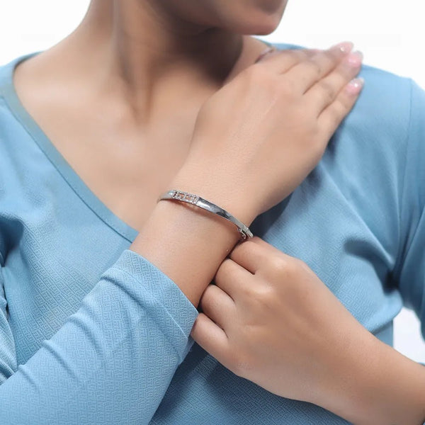 925 Silver Greek Key Elegance Kada