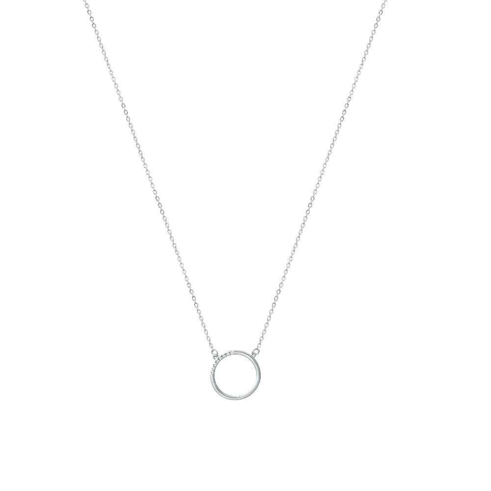925 Silver Halo Chain Pendant - 925 sterling silver pendant by Tassya Silver