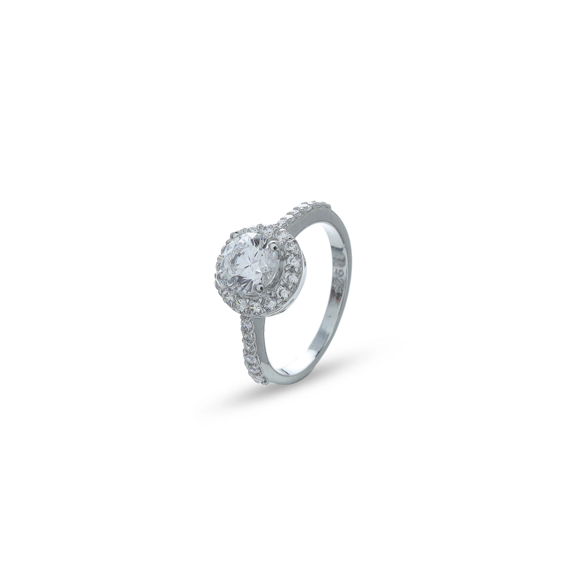 925 Silver Halo Radiance Ring - 925 sterling silver ring by Tassya Silver