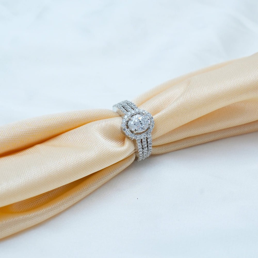925 Silver Halo Shine Ring - 925 sterling silver ring by Tassya Silver