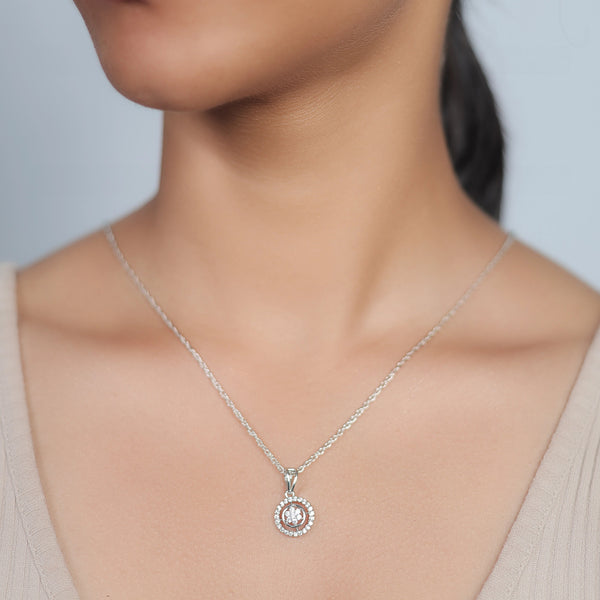 925 Silver Halo Spark Pendant