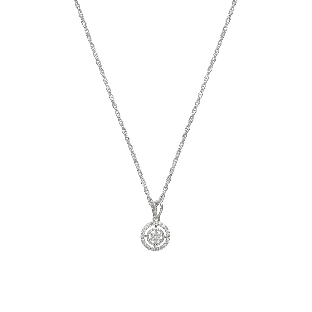 925 Silver Halo Spark Pendant - 925 sterling silver pendant by Tassya Silver