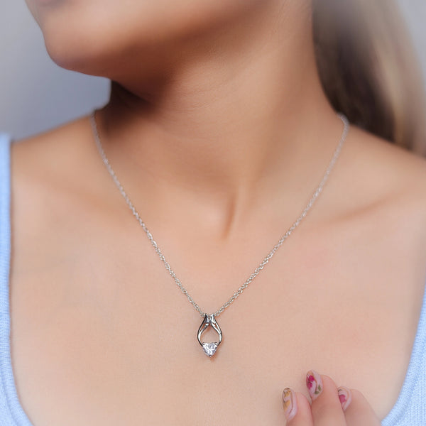 925 Silver Heart Glow Pendant