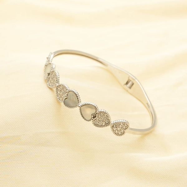 925 Silver Heart Harmony Kada