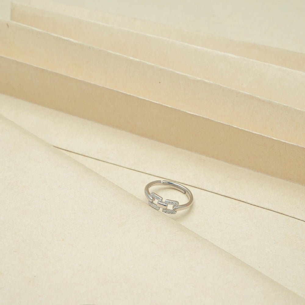 925 Silver Intertwined Ring - 925 sterling silver ring by Tassya Silver