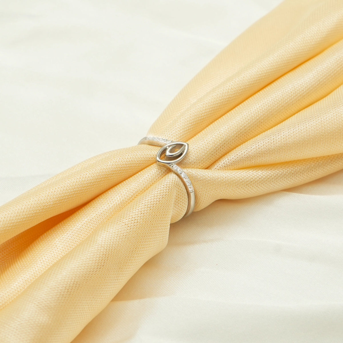 925 Silver Leaflet Shine Ring - 925 sterling silver ring by Tassya Silver