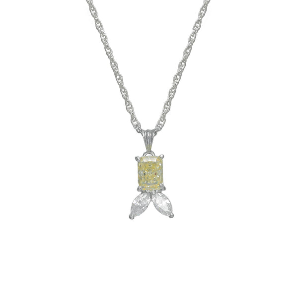 925 Silver Lemon Bloom Pendant