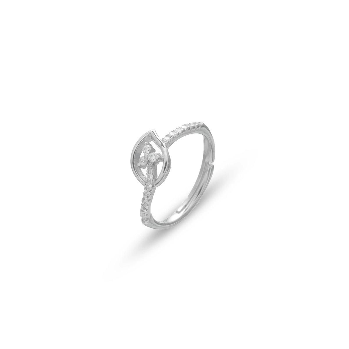 925 Silver Lira Leaf Ring - 925 sterling silver ring by Tassya Silver