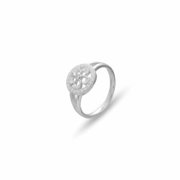 925 Silver Lotus Embrace Ring